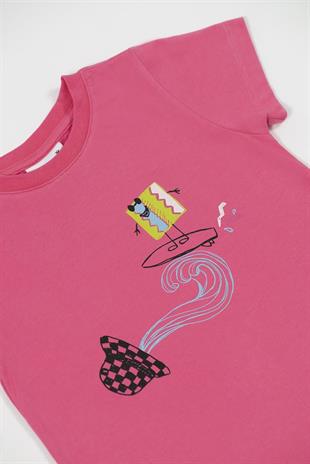 BeetleBeez-Cool Surfer Dress-Pink