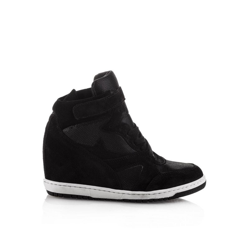 Jordan Gizli Topuk Siyah Spor Ayakkabı