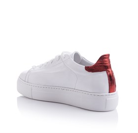 Beyaz Kırmızı Sneakers - LOVE