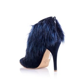Kürklü Bootie LACİVERT - DORTHY
