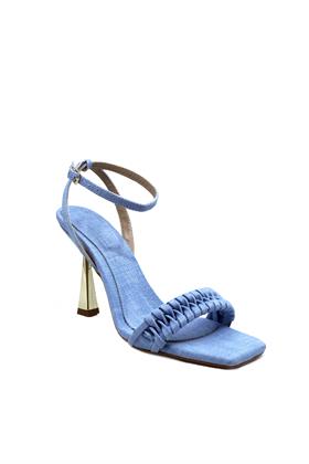 Mavi Jean Tek Bant Topuklu Ayakkabı - SIENNA