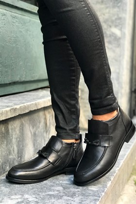 Siyah Deri Ayakkabı - MILANI