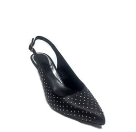 Siyah Deri Topuklu Ayakkabı - LOPE
