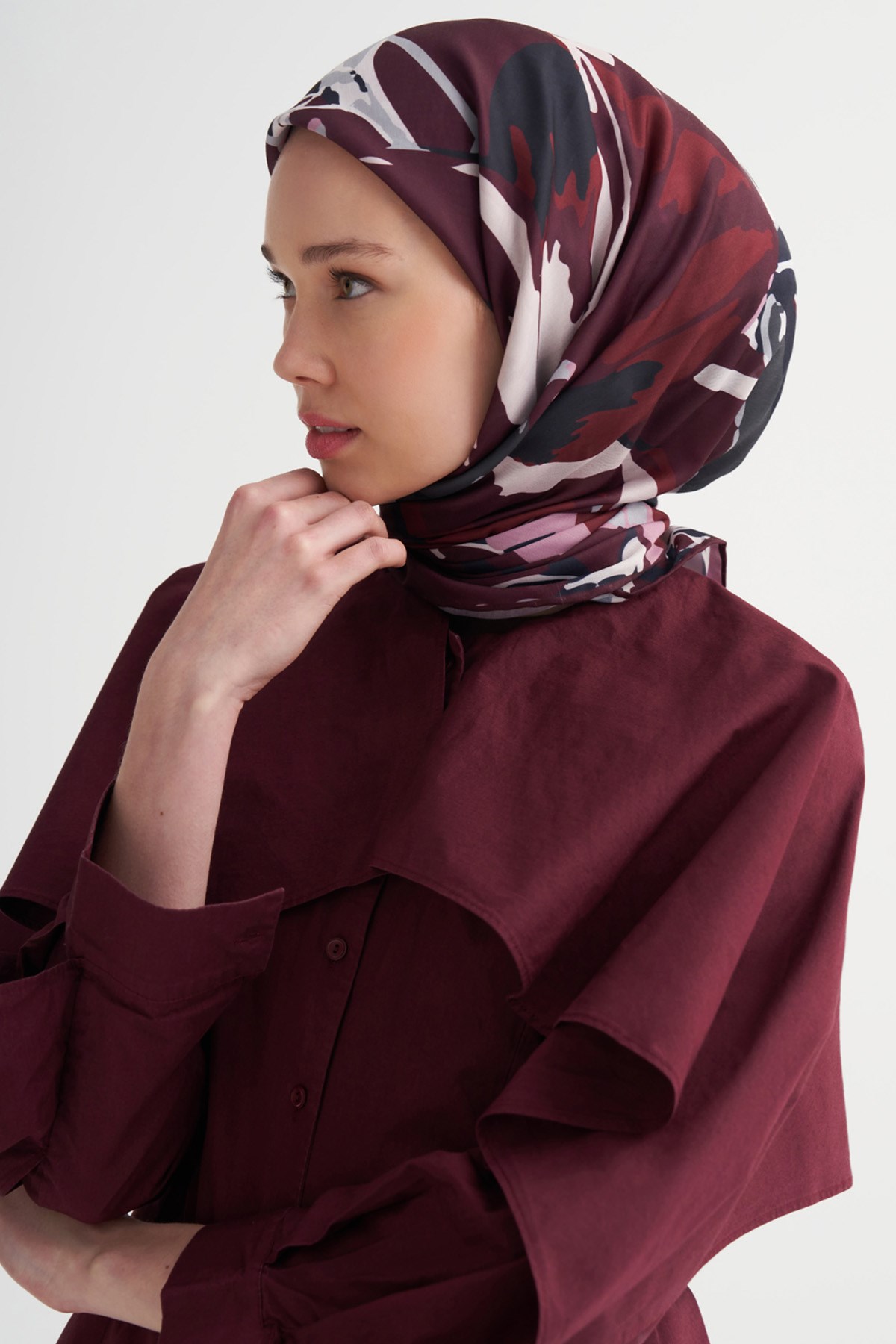 Lumina Soft Eşarp Mürdüm