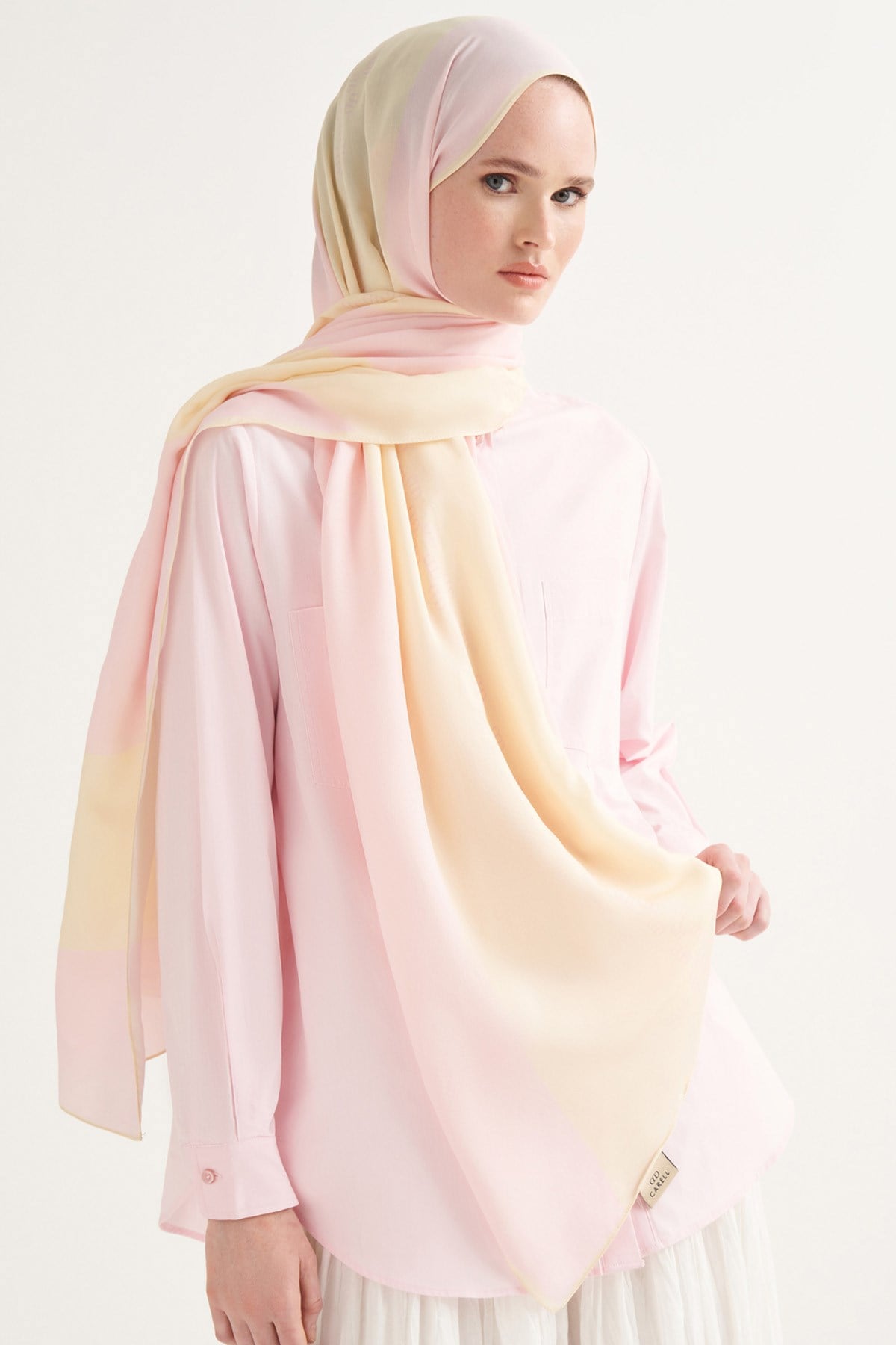 Monochrome Floş Şal Pembe