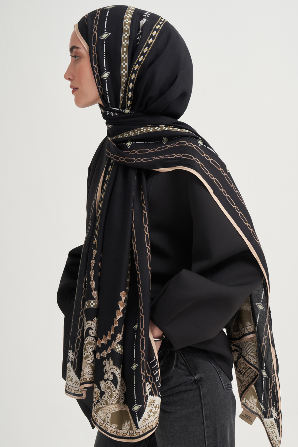 Saphira İncira Viskon Şal Vizon