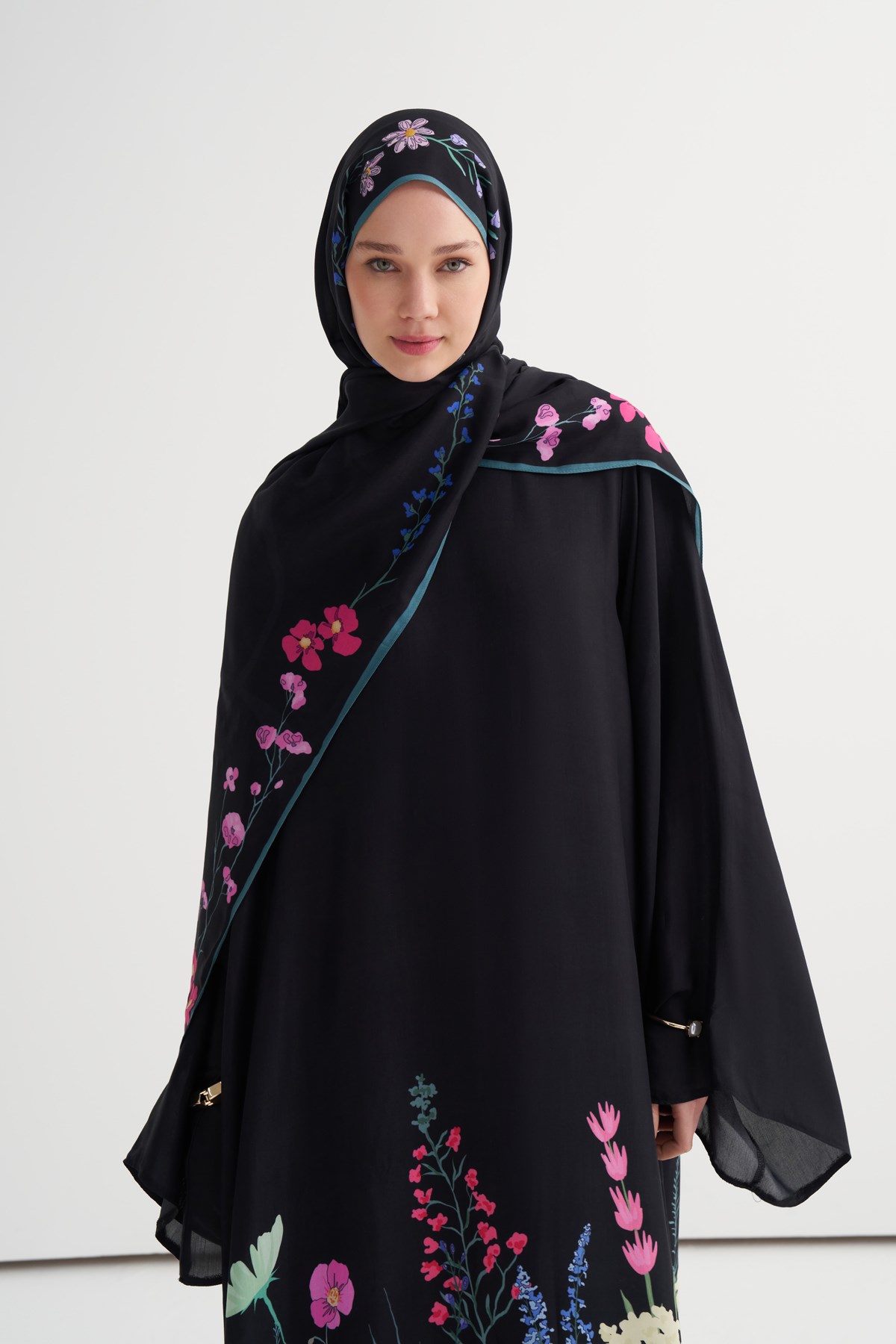 Merry Floş Şal Siyah