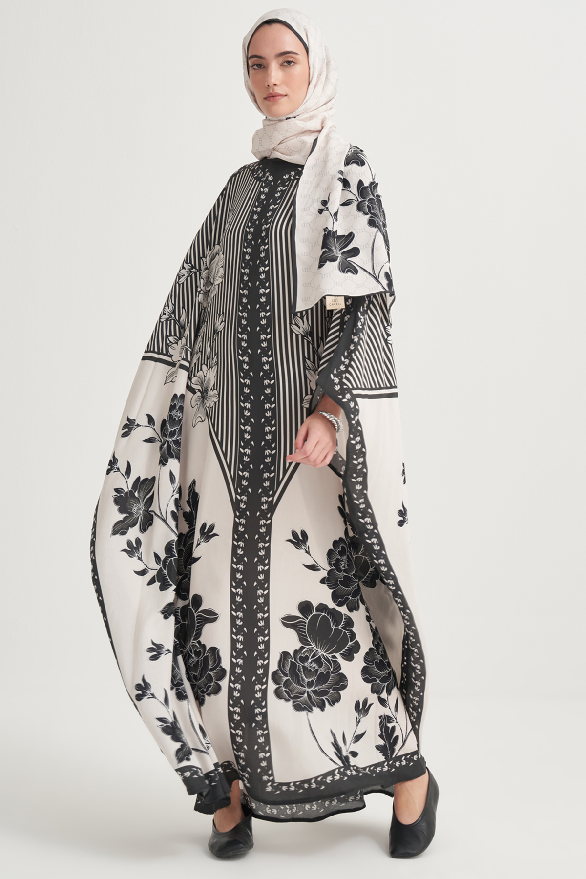 Novera Floş Kaftan Krem