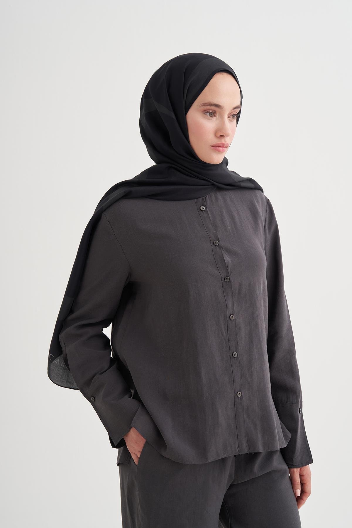 Linea Monogram Floş Şal Antrasit