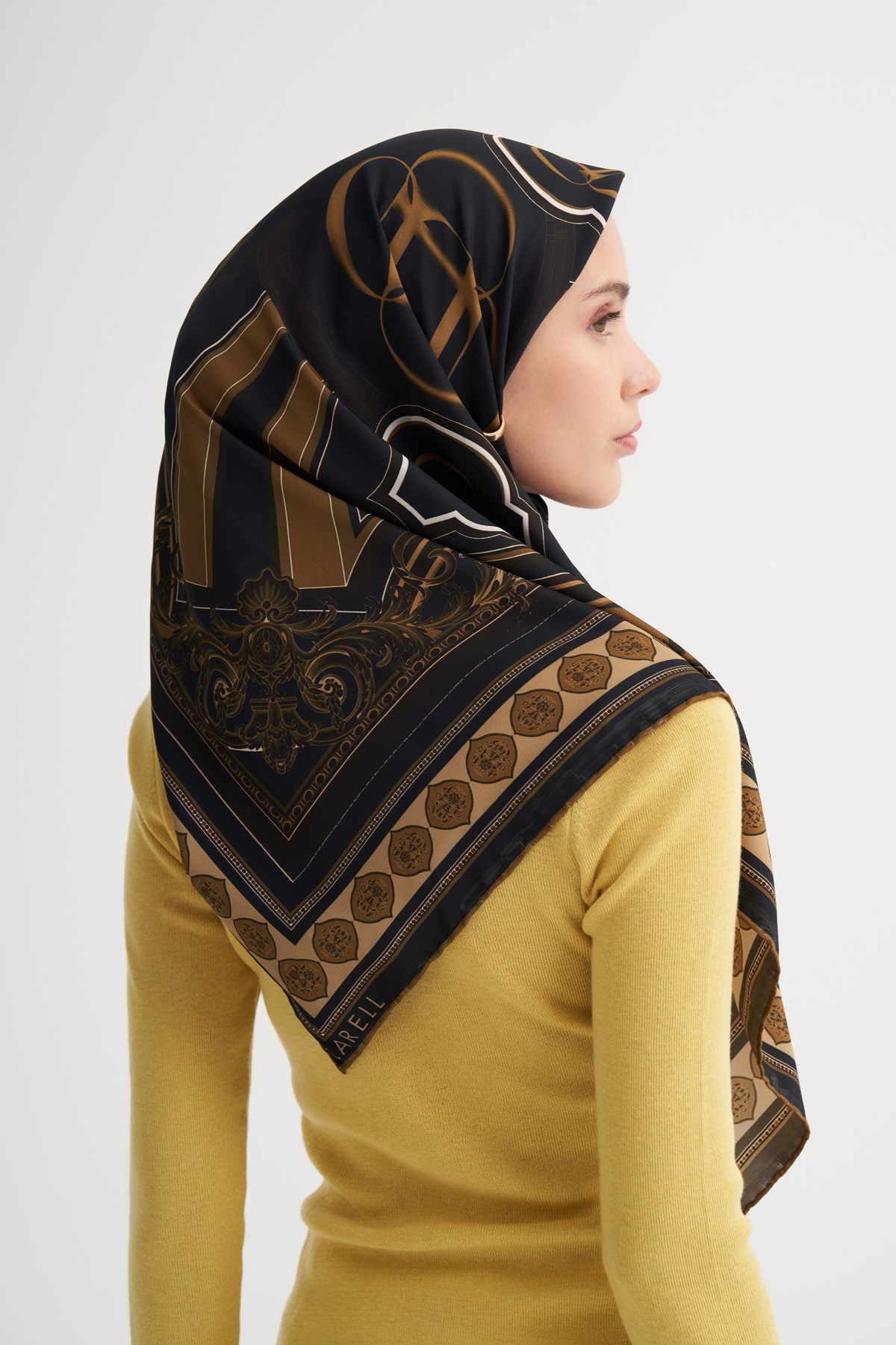 İmperial Siyah Twill Eşarp