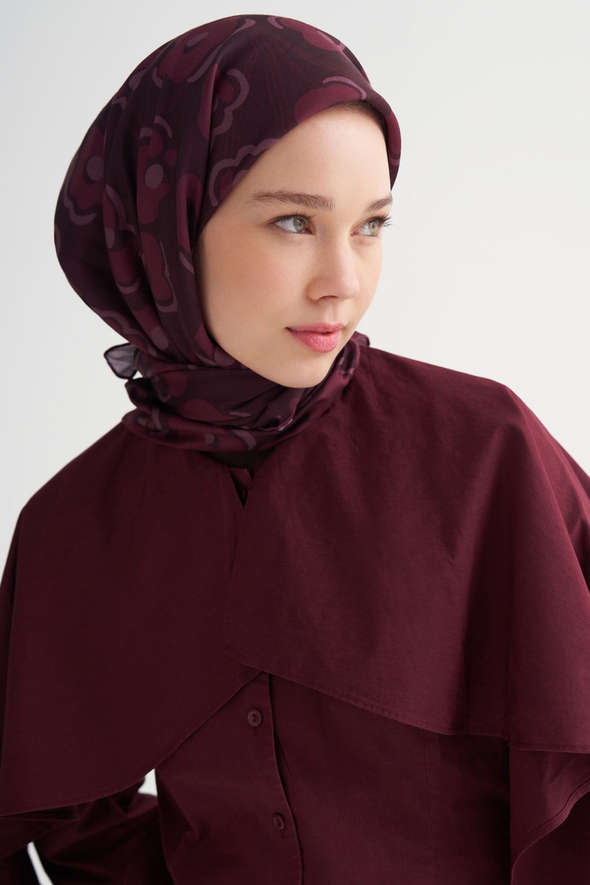 Elori Soft Eşarp Bordo