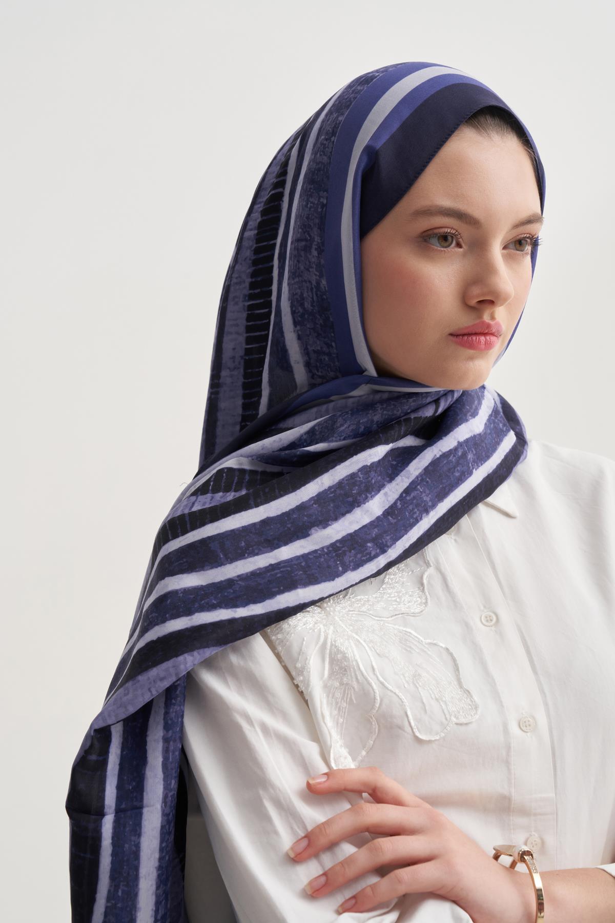 Arden Vela Floş Şal Morcivert