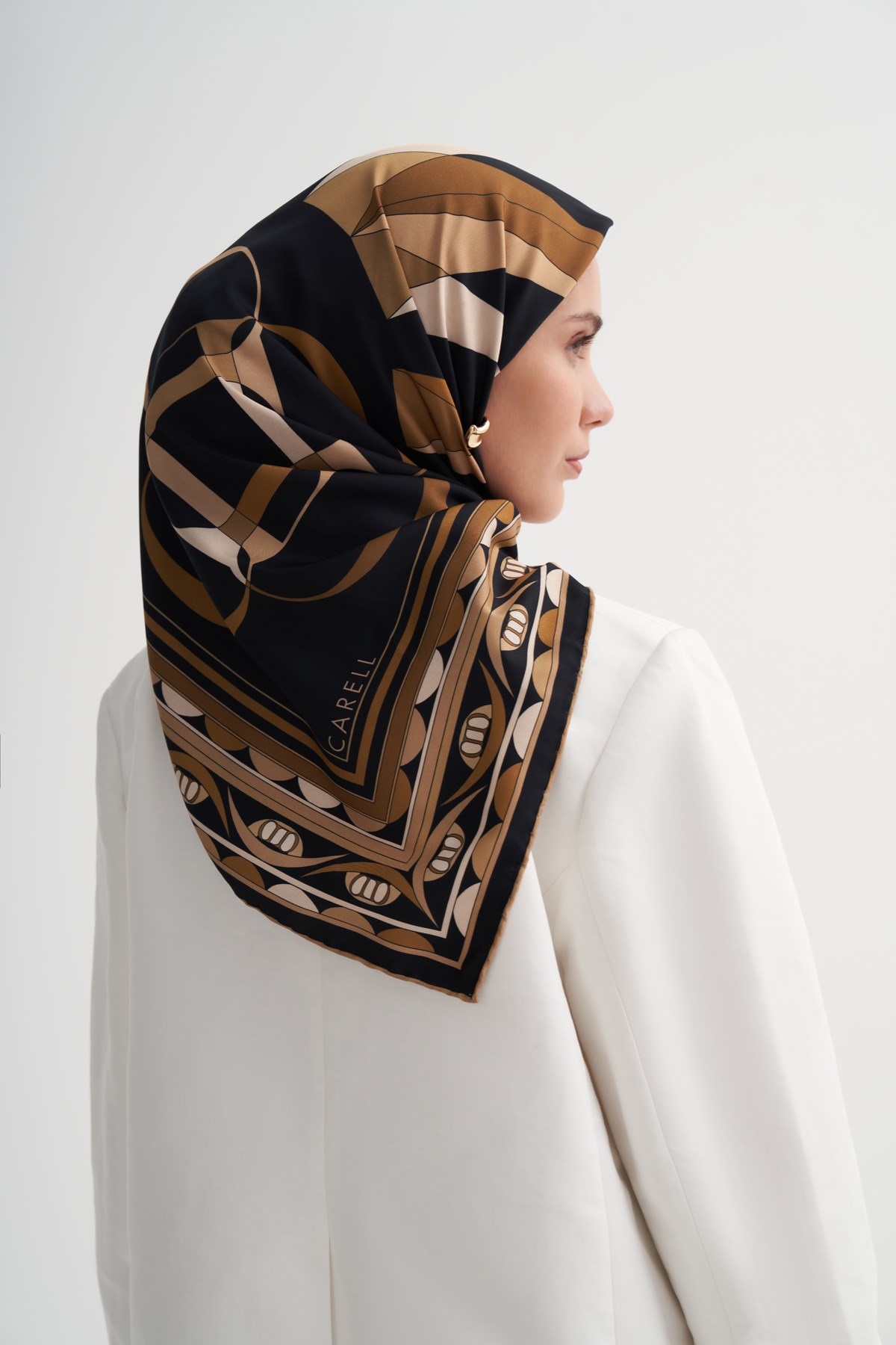 Radiant Gold Twill Eşarp