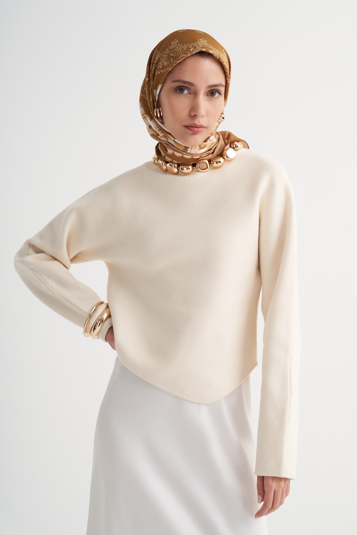 Ashen Hardal Twill Eşarp