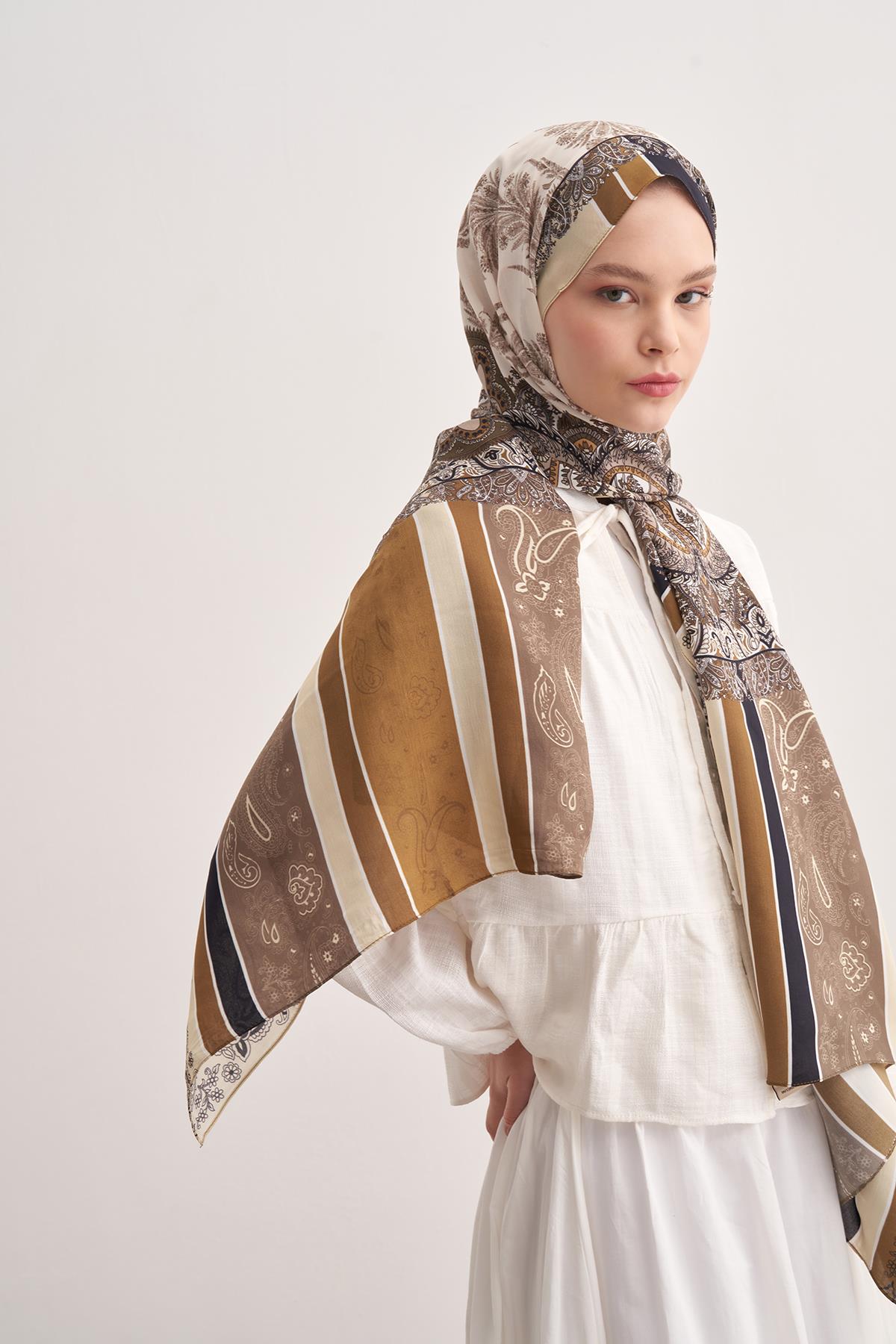 Ivory Ceviz Vela Floş Şal