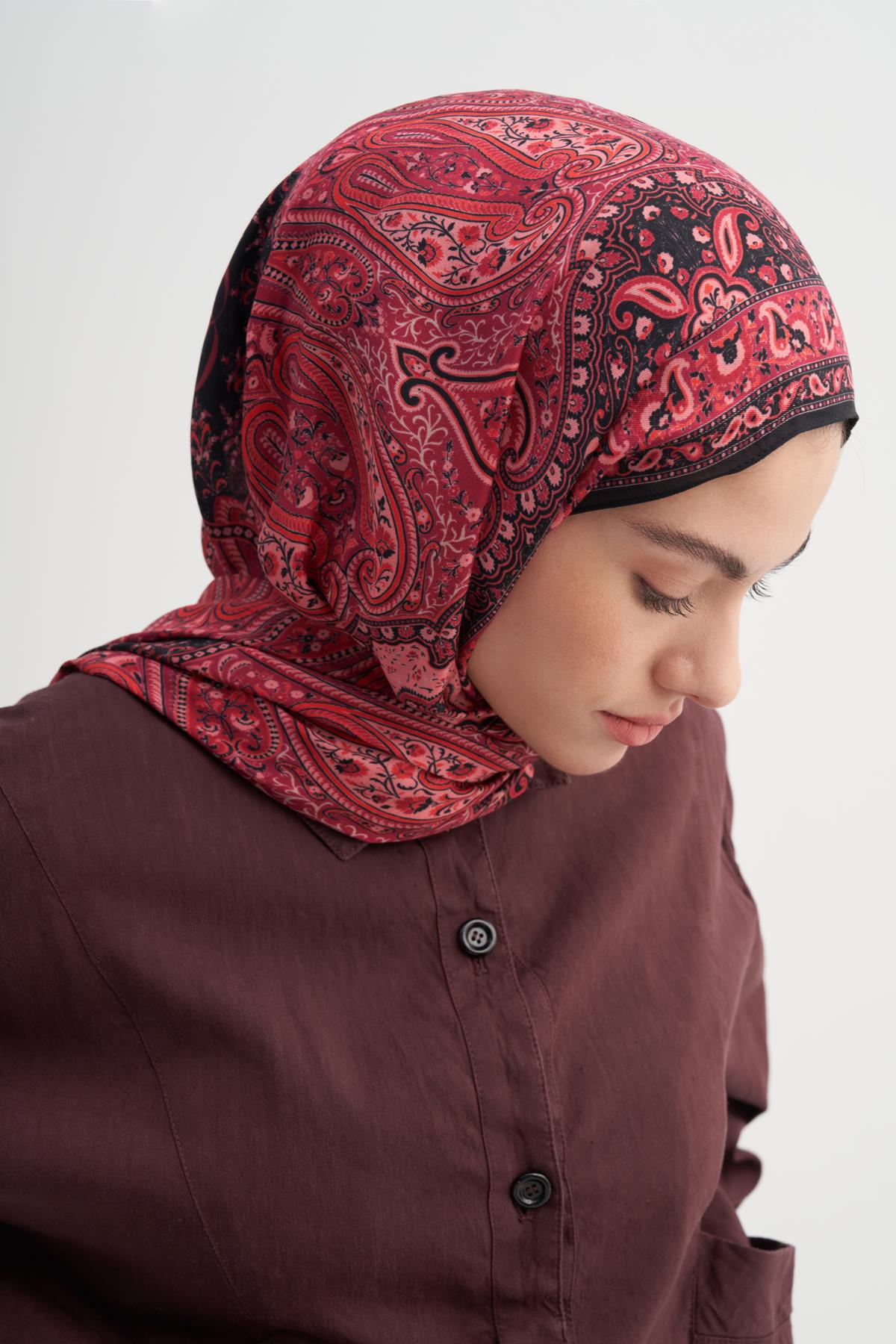 Blossina İncira Viskon Şal Fuşya