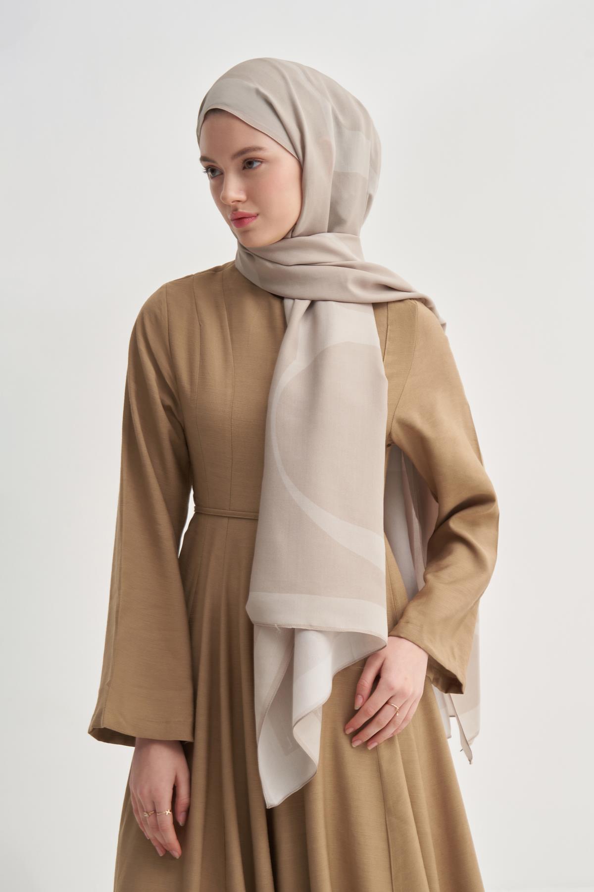 Linea Latte Monogram Floş Şal