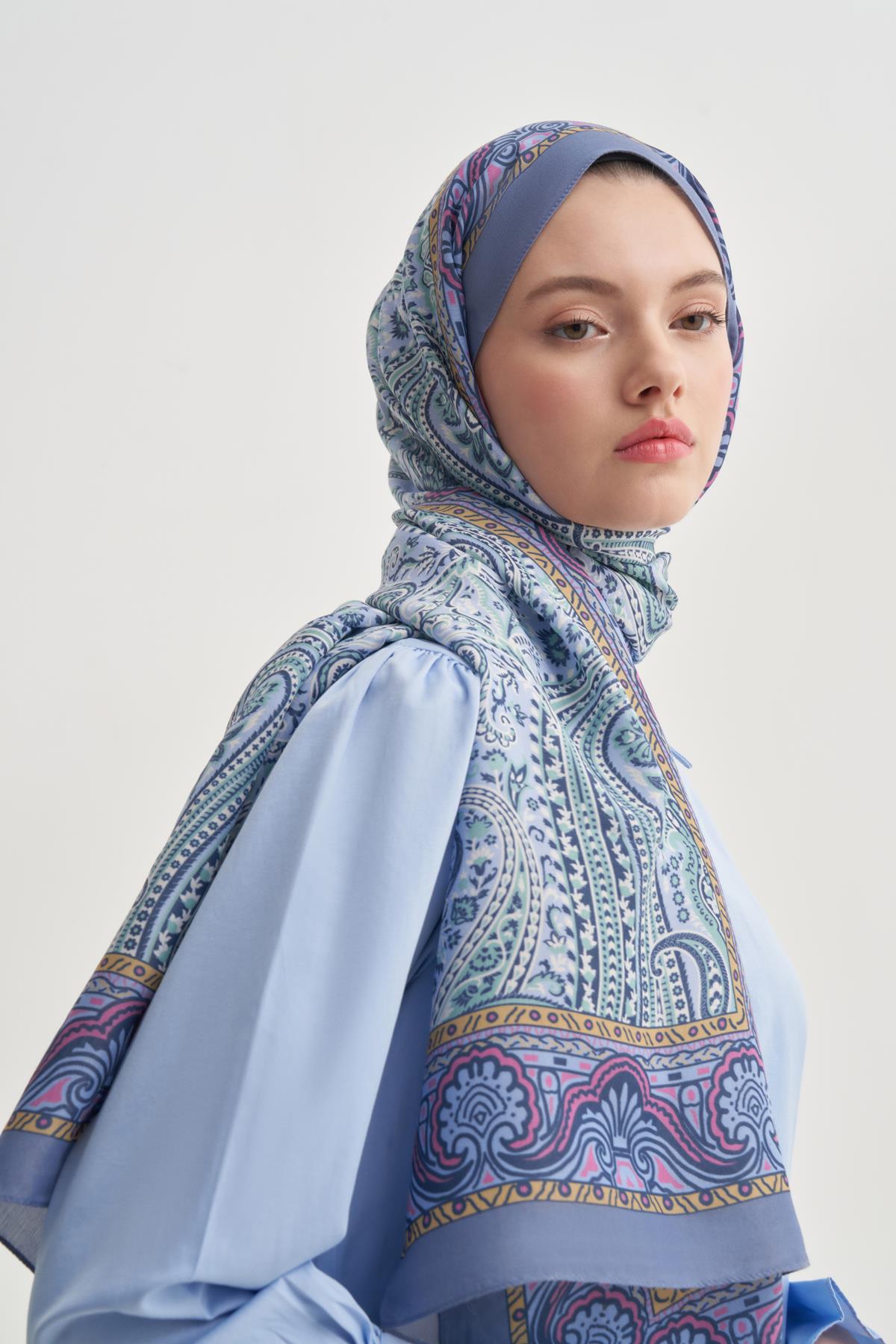 Ravena Lila Nilla Pamuklu Şal