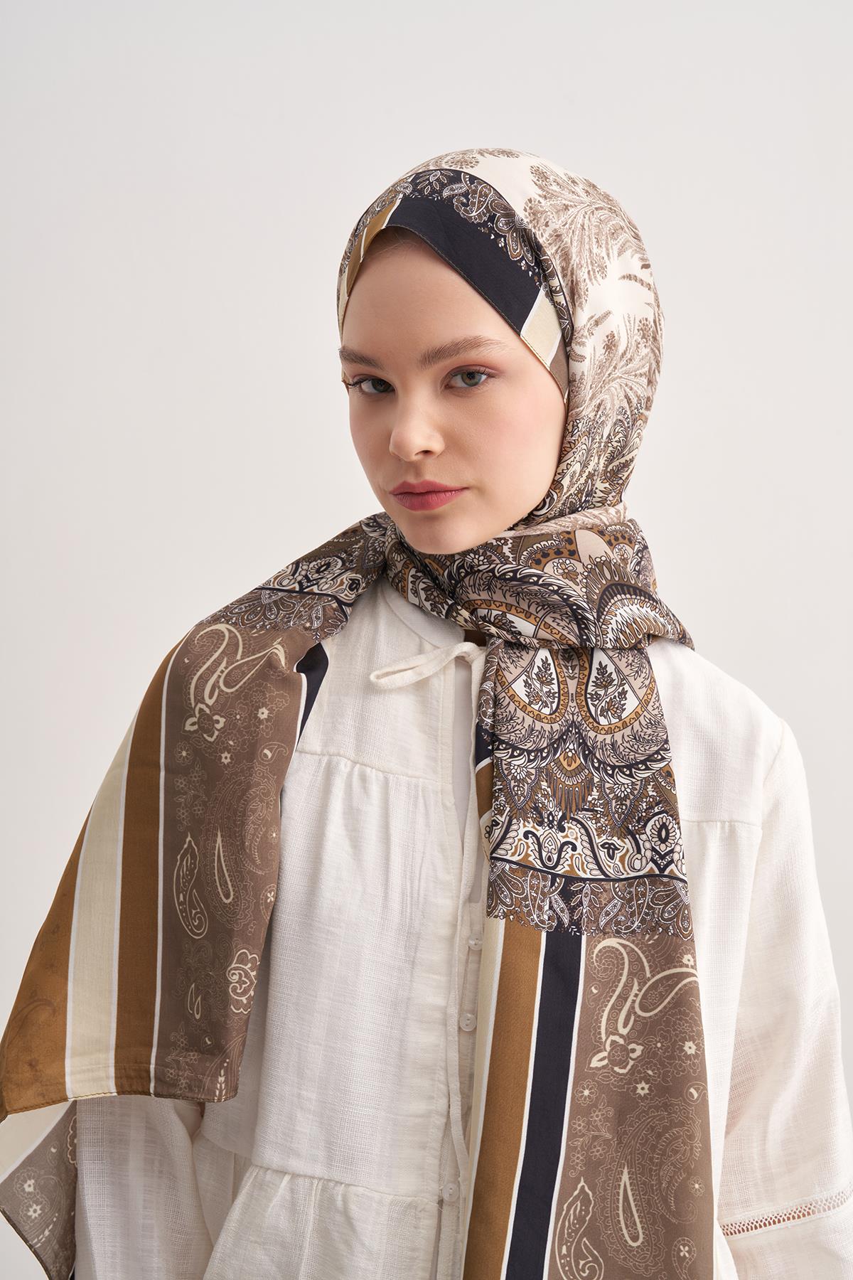 Ivory Ceviz Vela Floş Şal