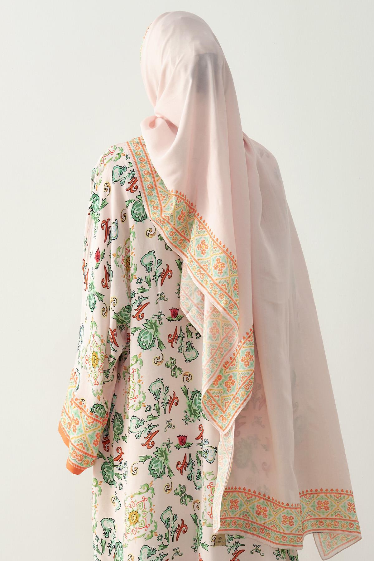 Pearl Monogram Floş Şal Pudra