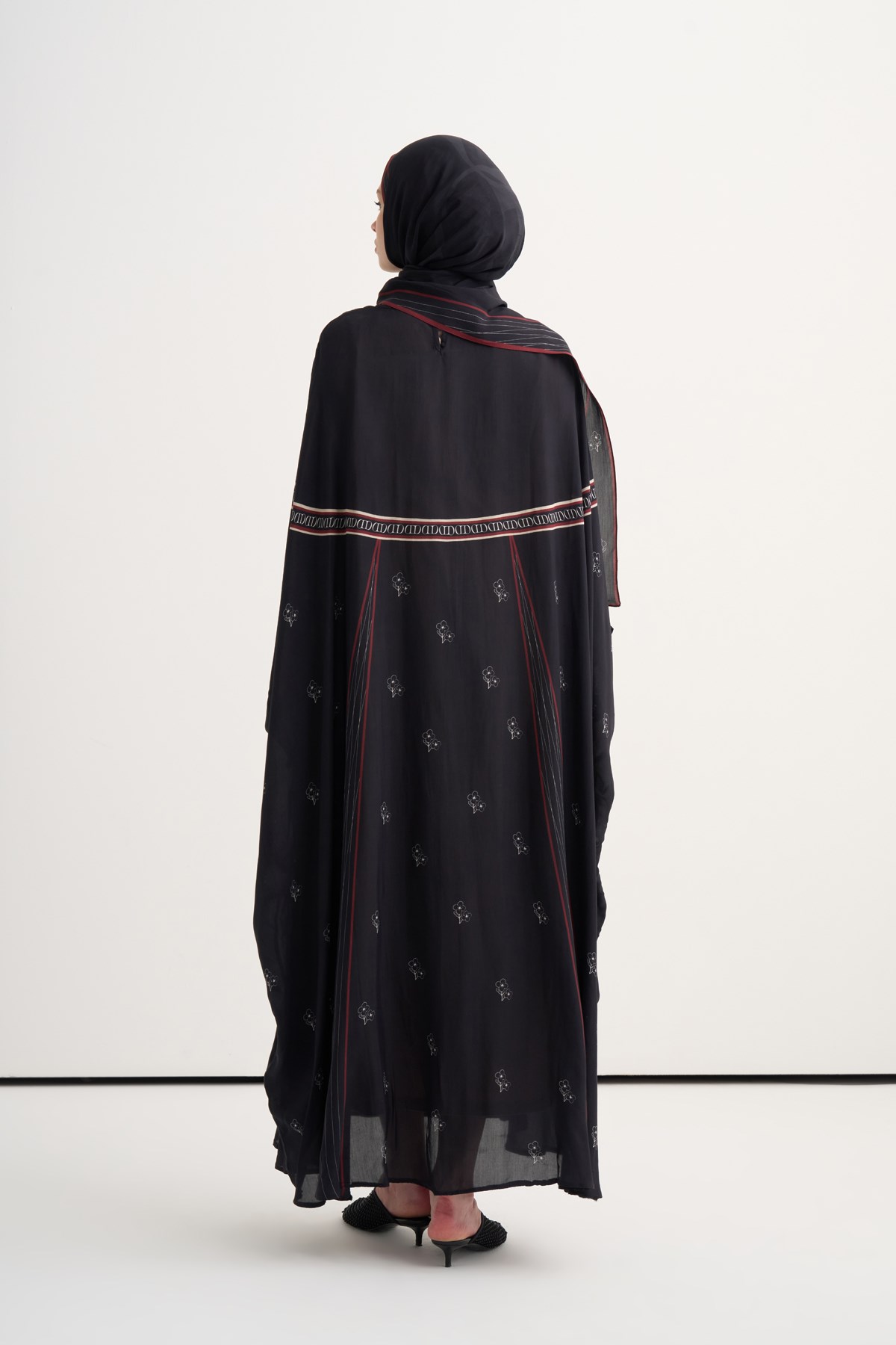 Signa Floş Kaftan Siyah