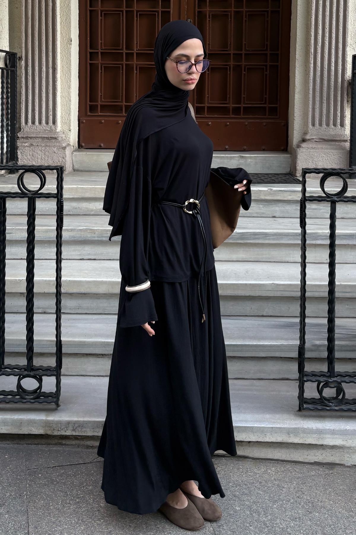 Micro Modal Etek Siyah