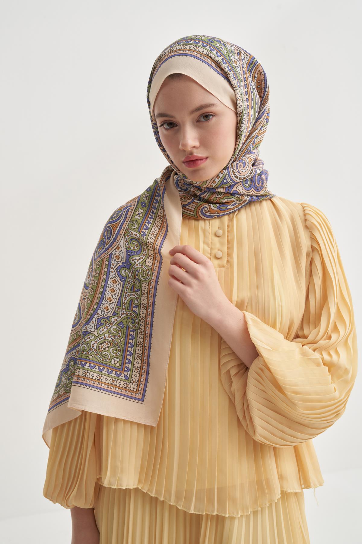 Sienna Limon Nilla Pamuklu Şal