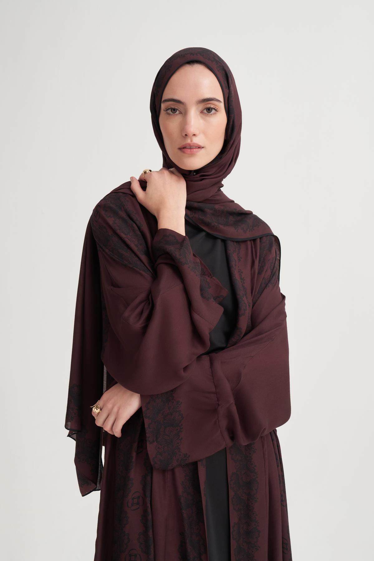 Viora İncira Viskon Şal Mürdüm