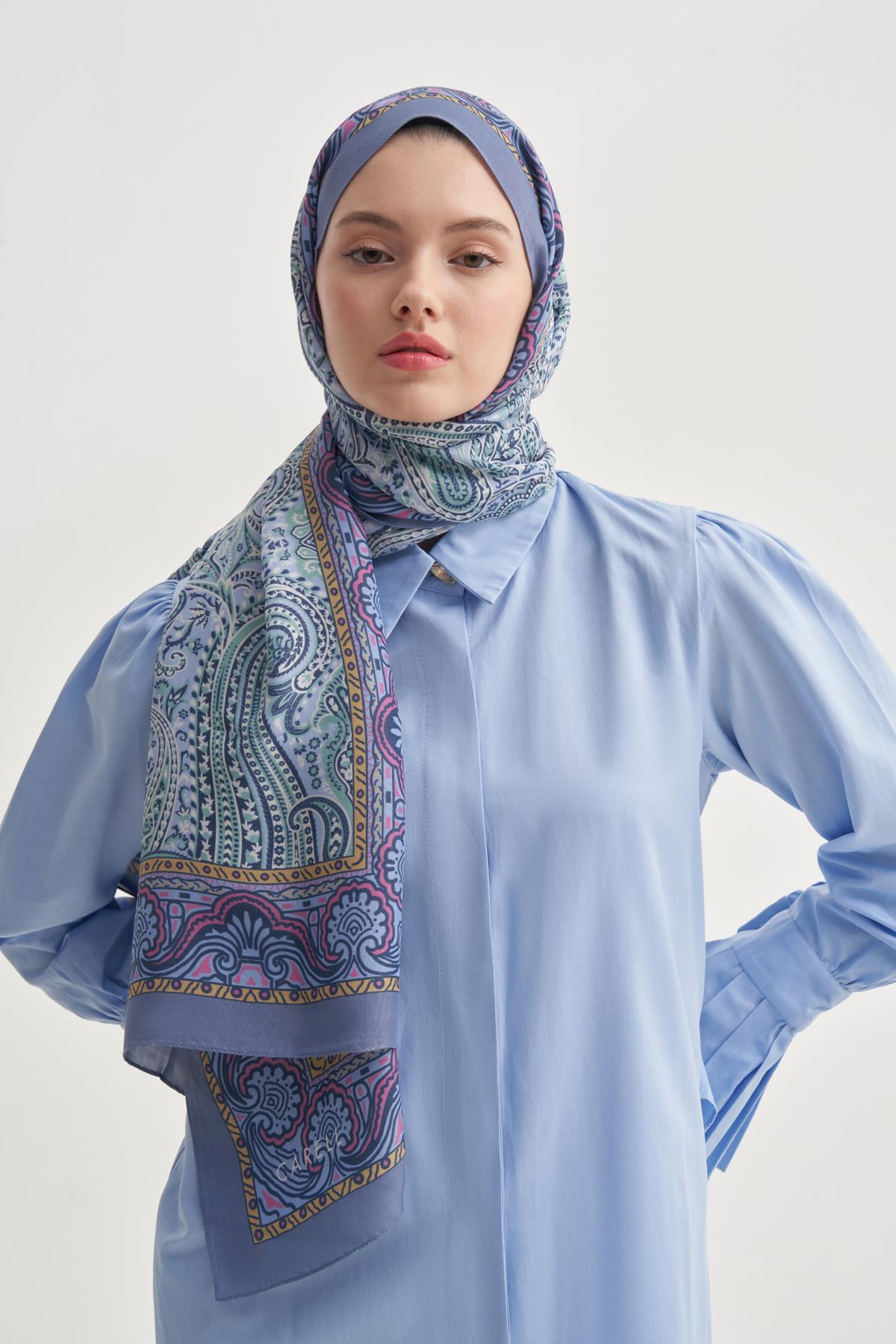 Ravena Lila Nilla Pamuklu Şal