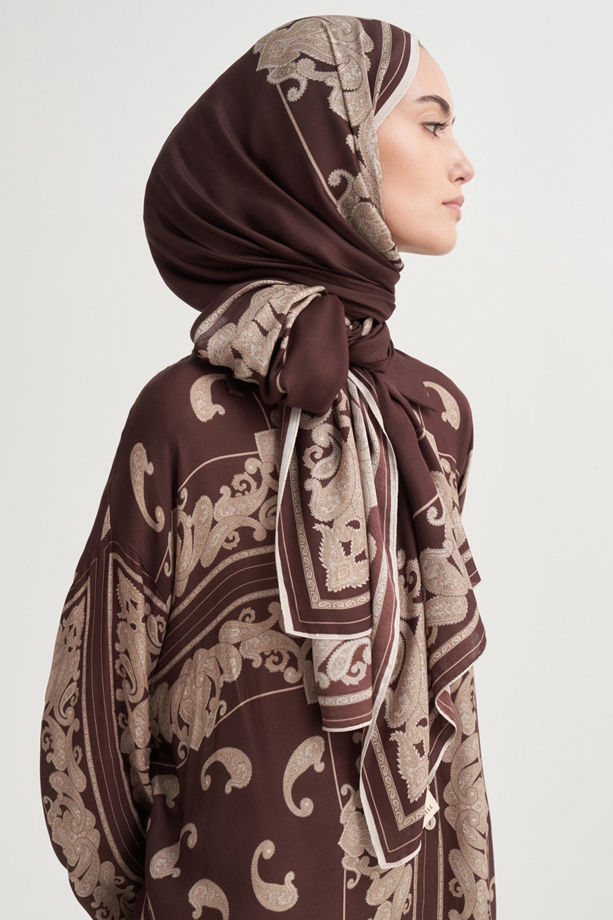 Regal Floş Şal Kahve