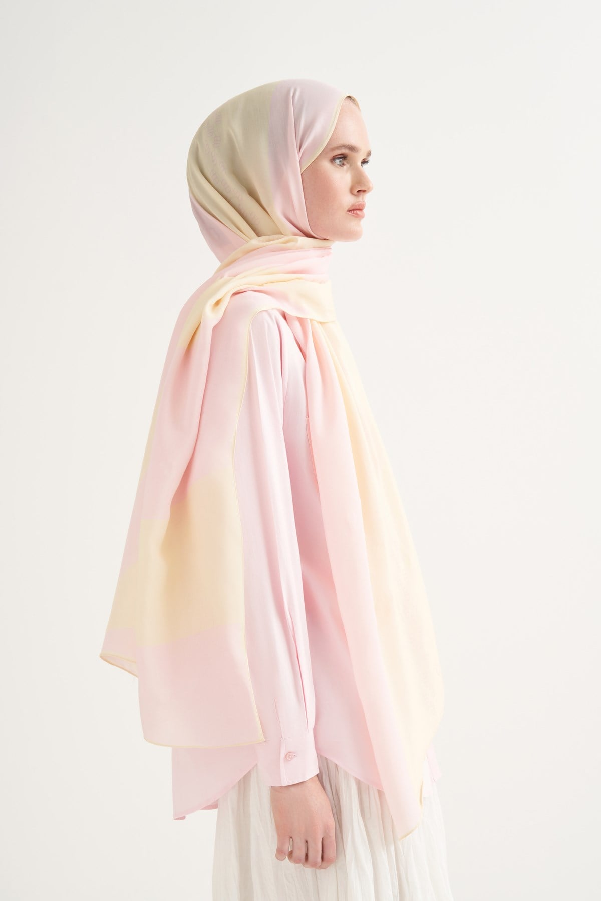 Monochrome Floş Şal Pembe