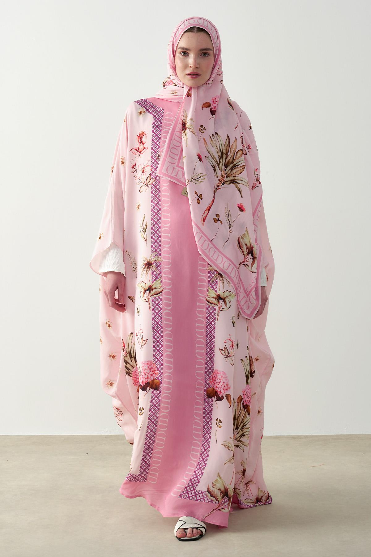 Glow Floş Kaftan Şeker Pembesi