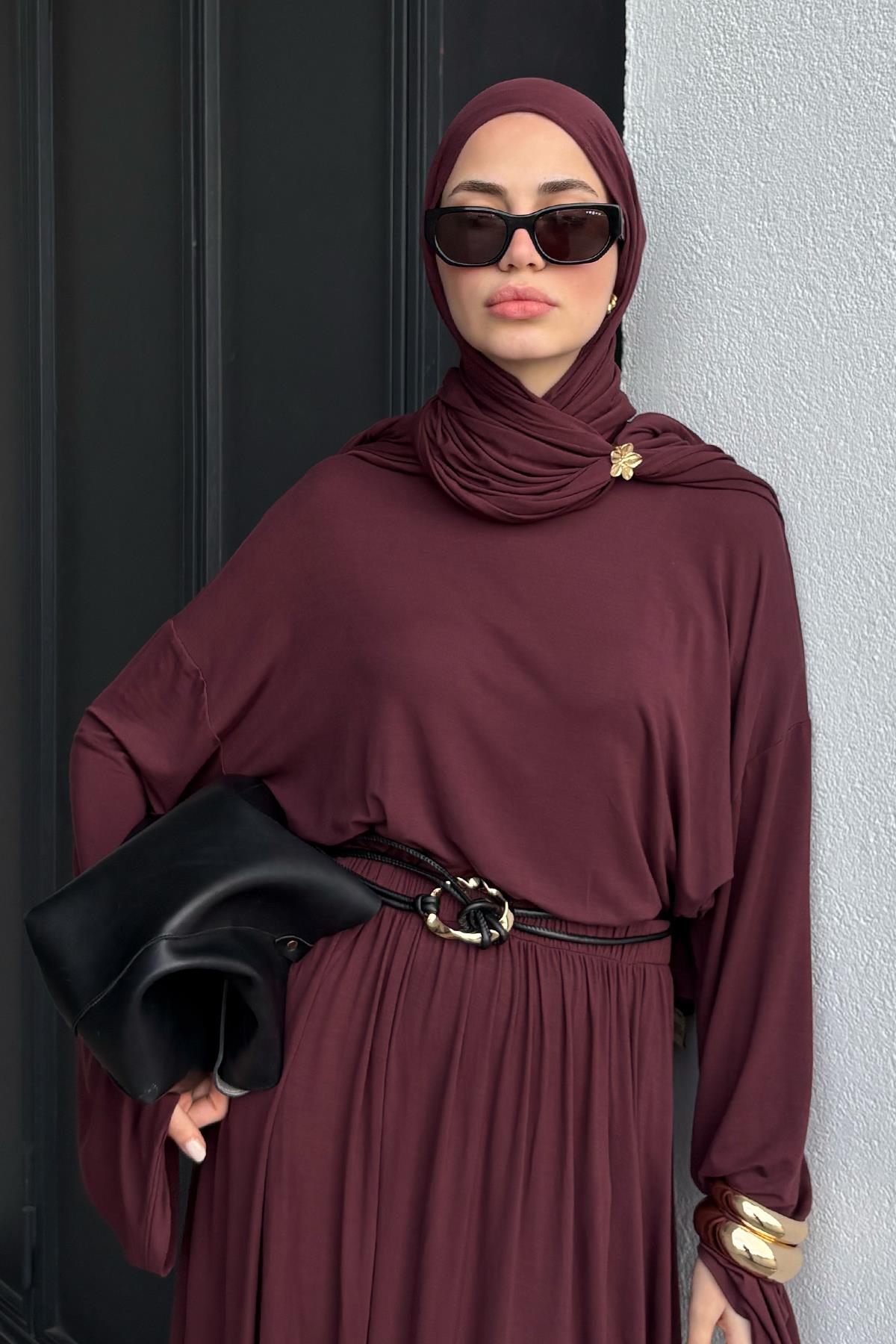 Micro Modal Şal Mürdüm