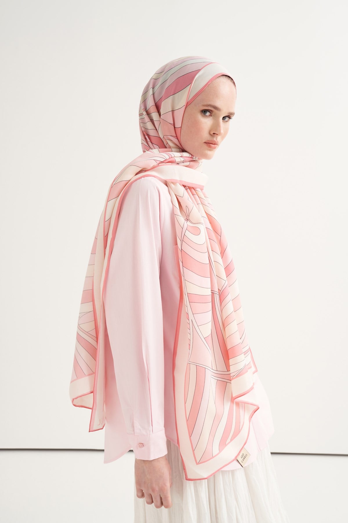 Morina Floş Şal Pembe