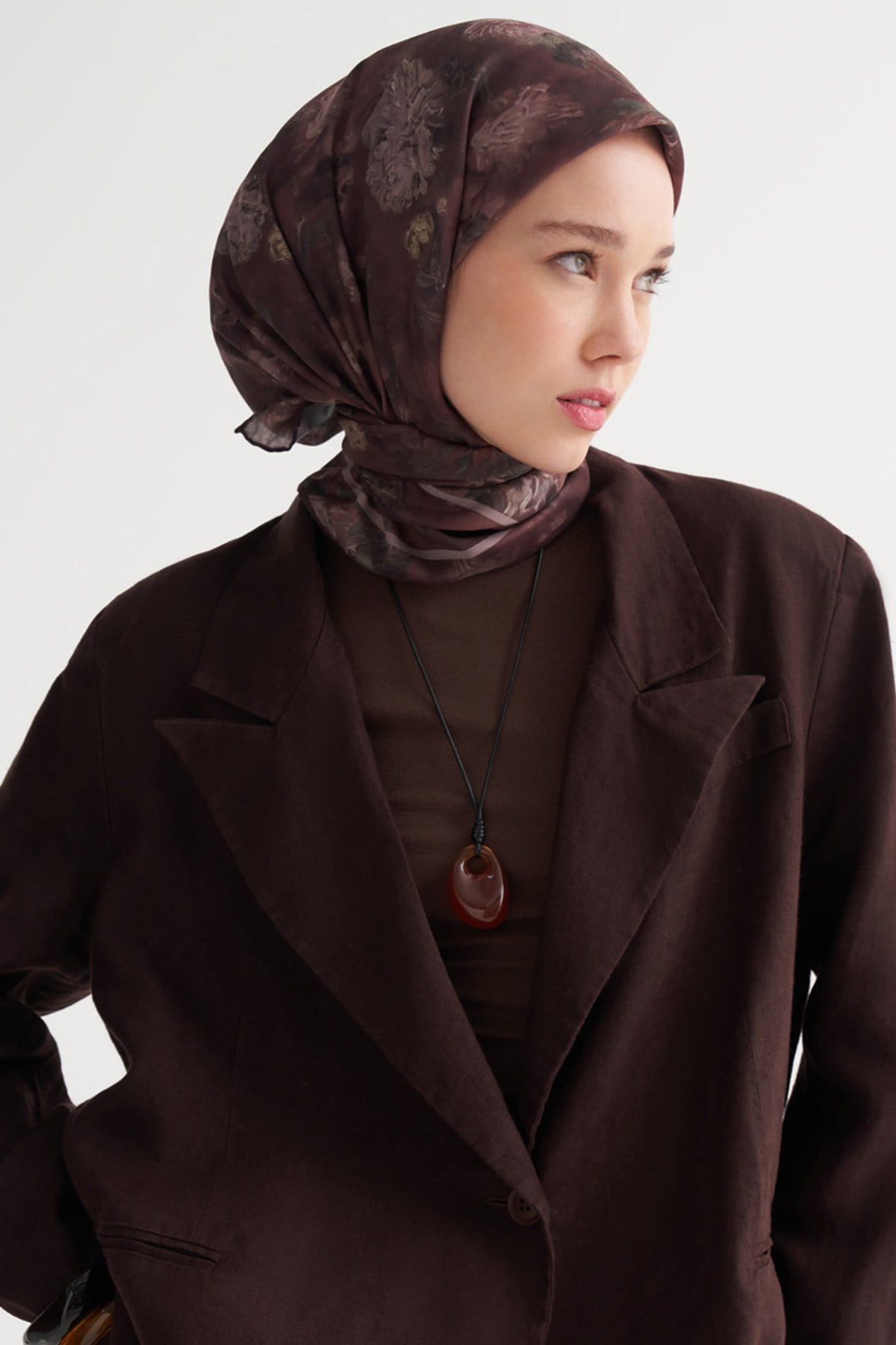Batik Soft Eşarp Kahve