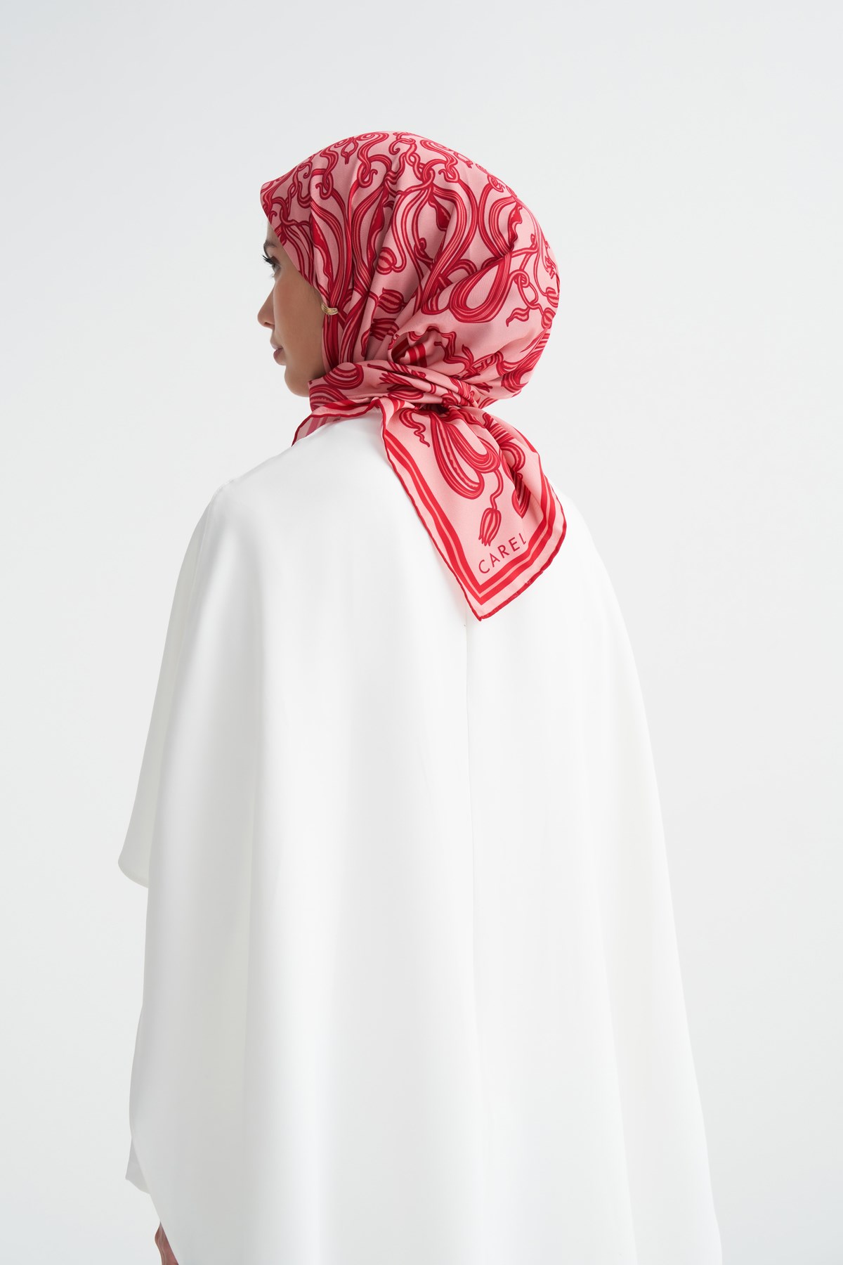 Serena Pembe Twill Eşarp