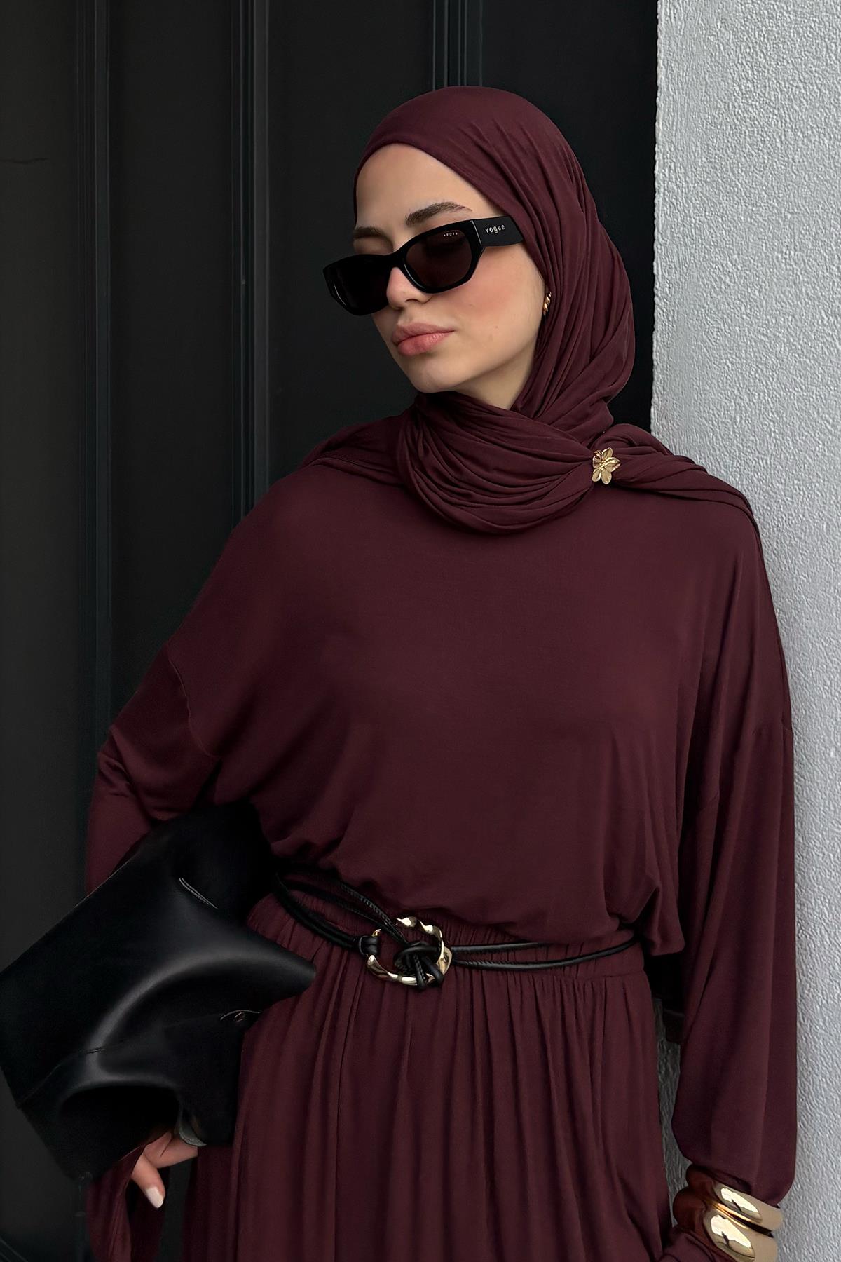 Micro Modal Şal Mürdüm