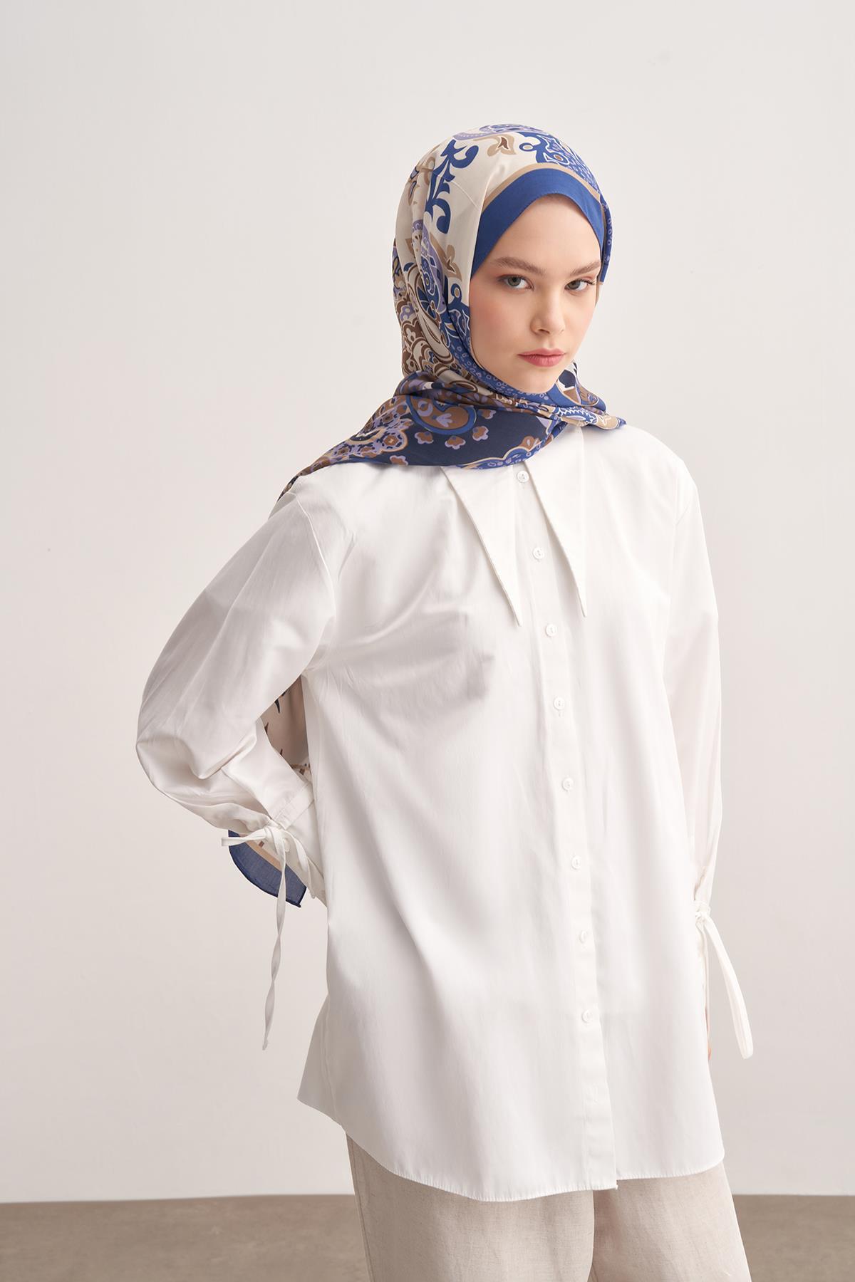 Lune Violet Vela Floş Şal