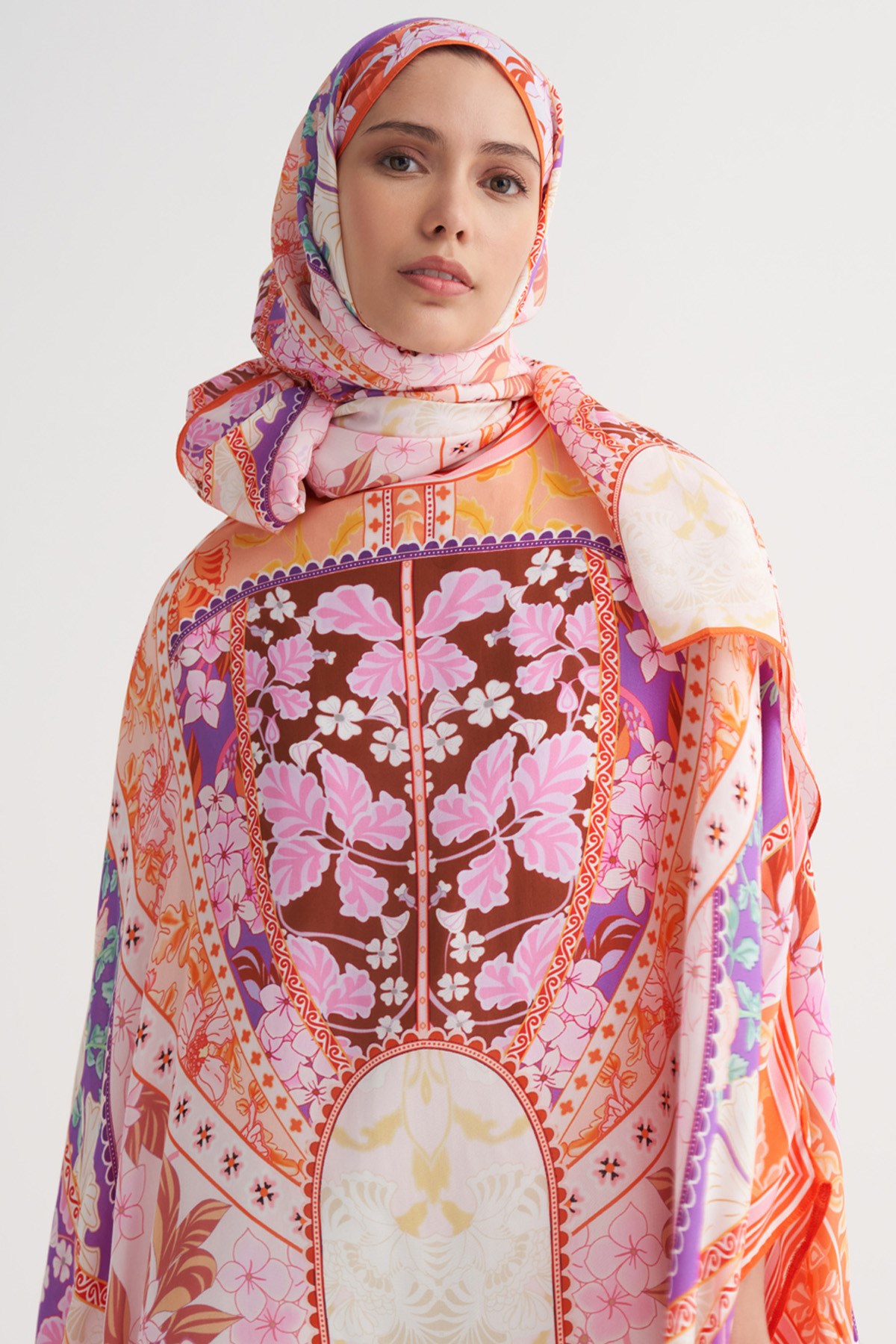 Patchwork Floş Şal Pembe