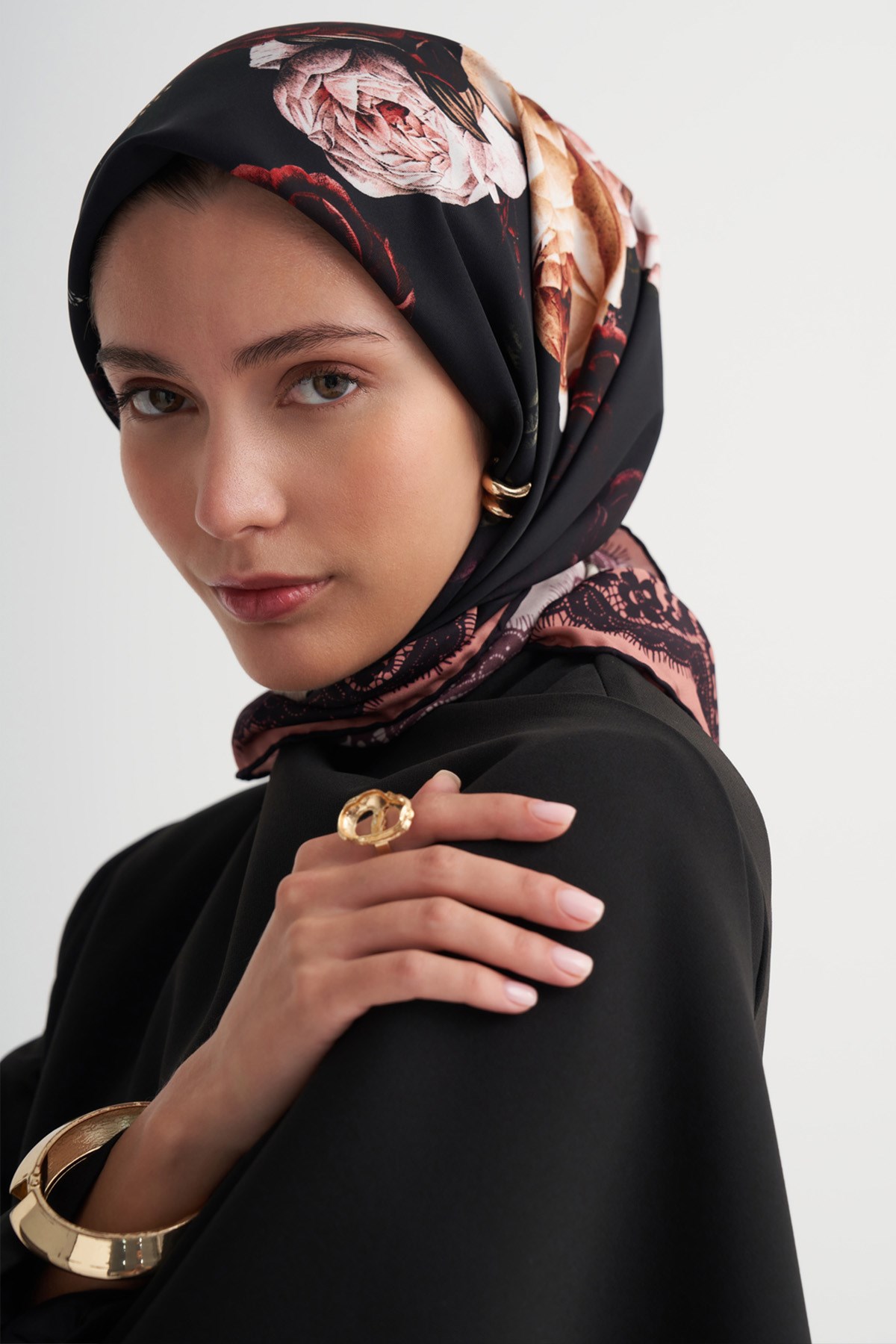 Rosalia Bordo Twill Eşarp