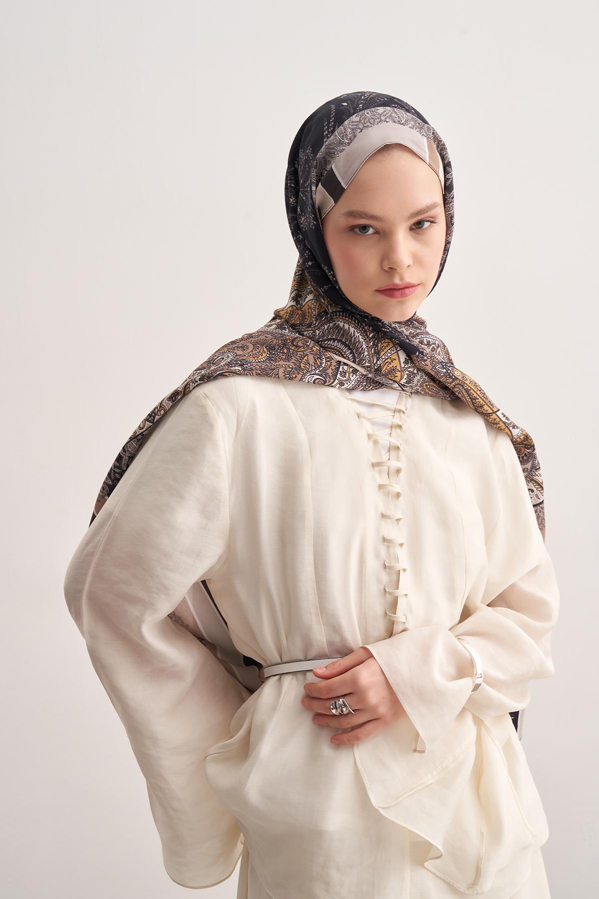 Ivory Vizon Vela Floş Şal