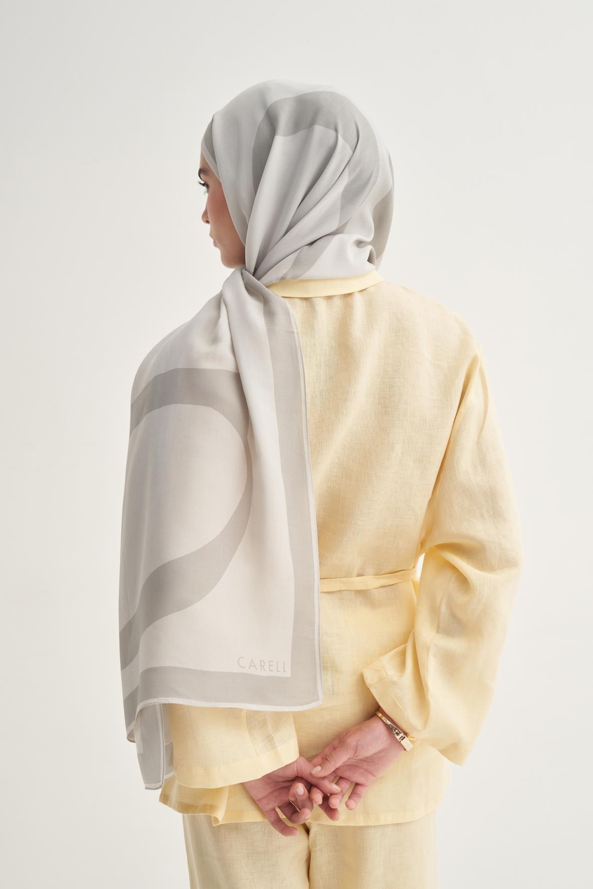 Linea Monogram Floş Şal Gri