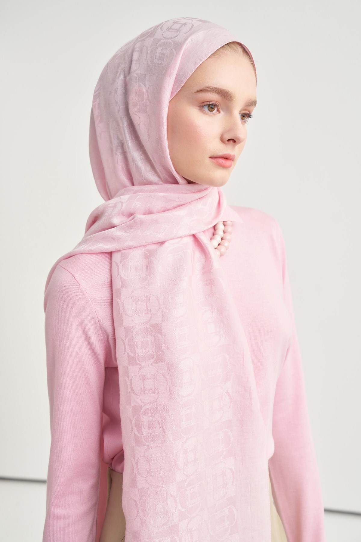 Noire Desen Liora Pamuk Şal Şeker Pembe