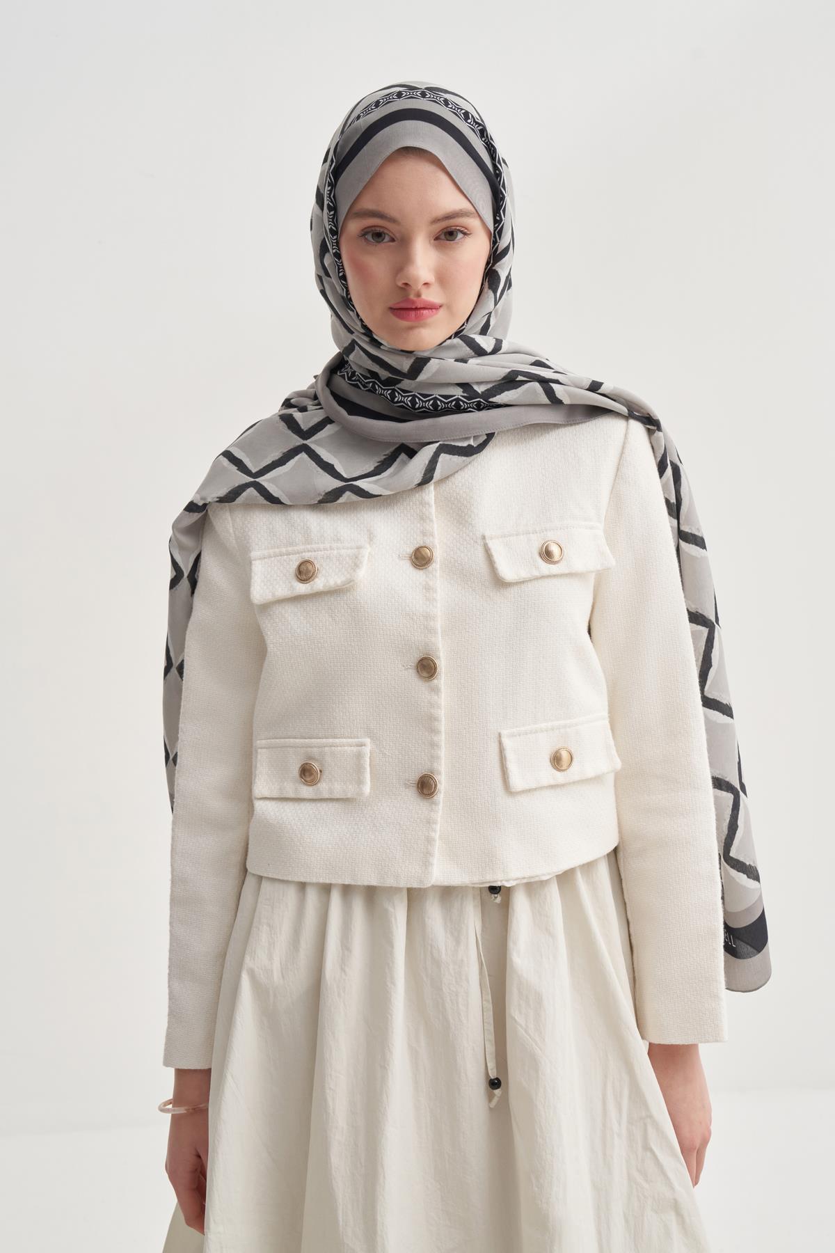 Velora Vela Floş Şal Gri