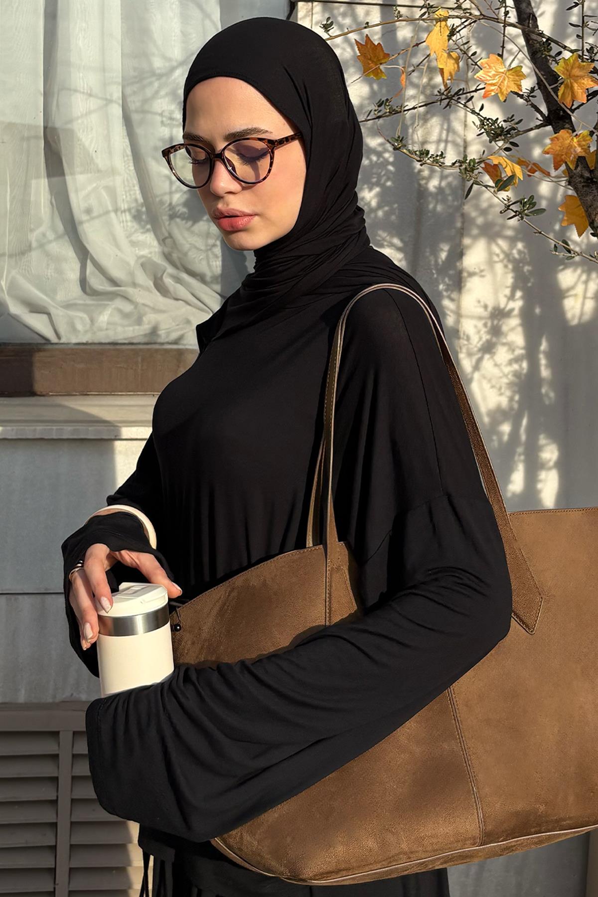 Micro Modal Şal Siyah