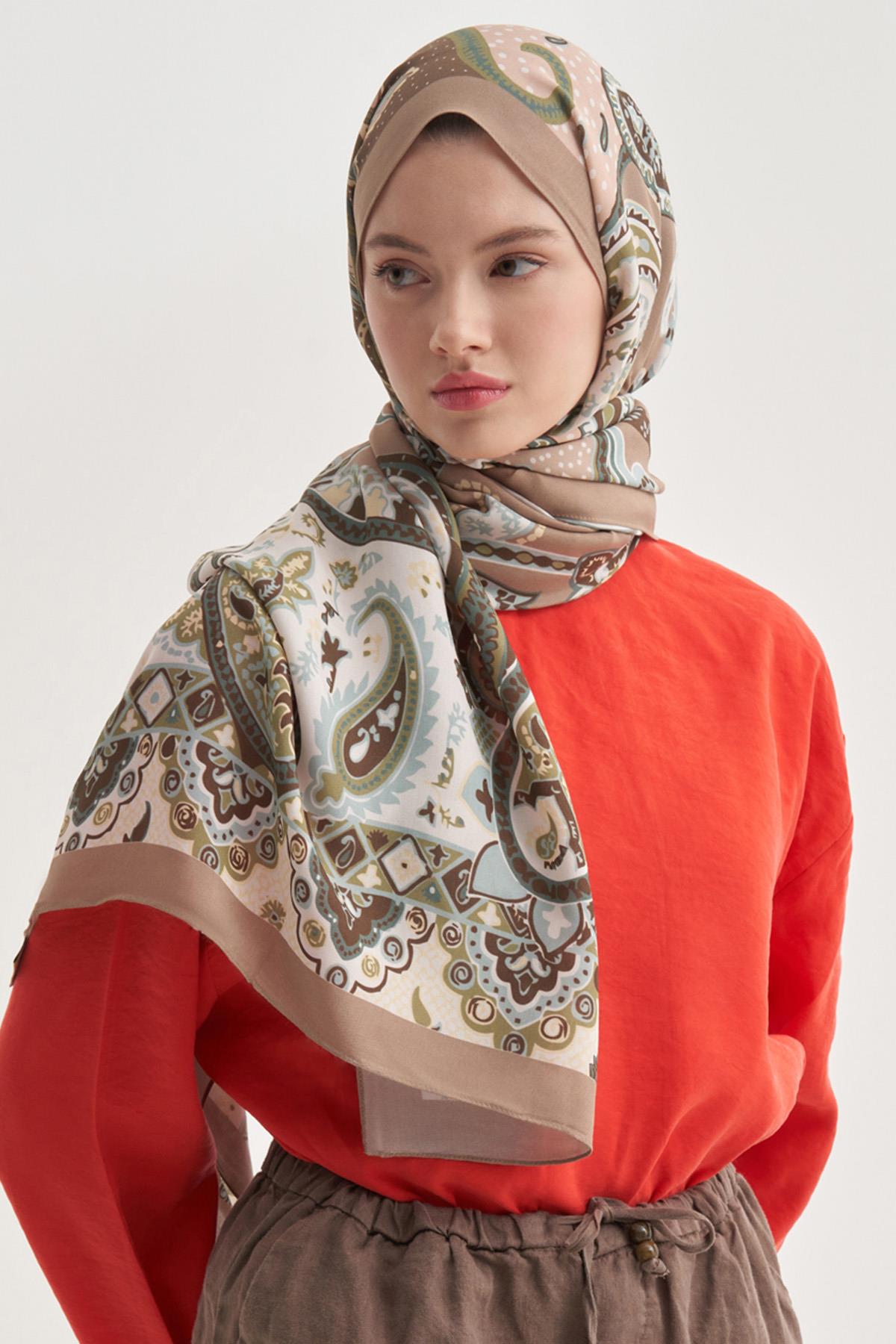 Liora Krem Nilla Pamuklu Şal