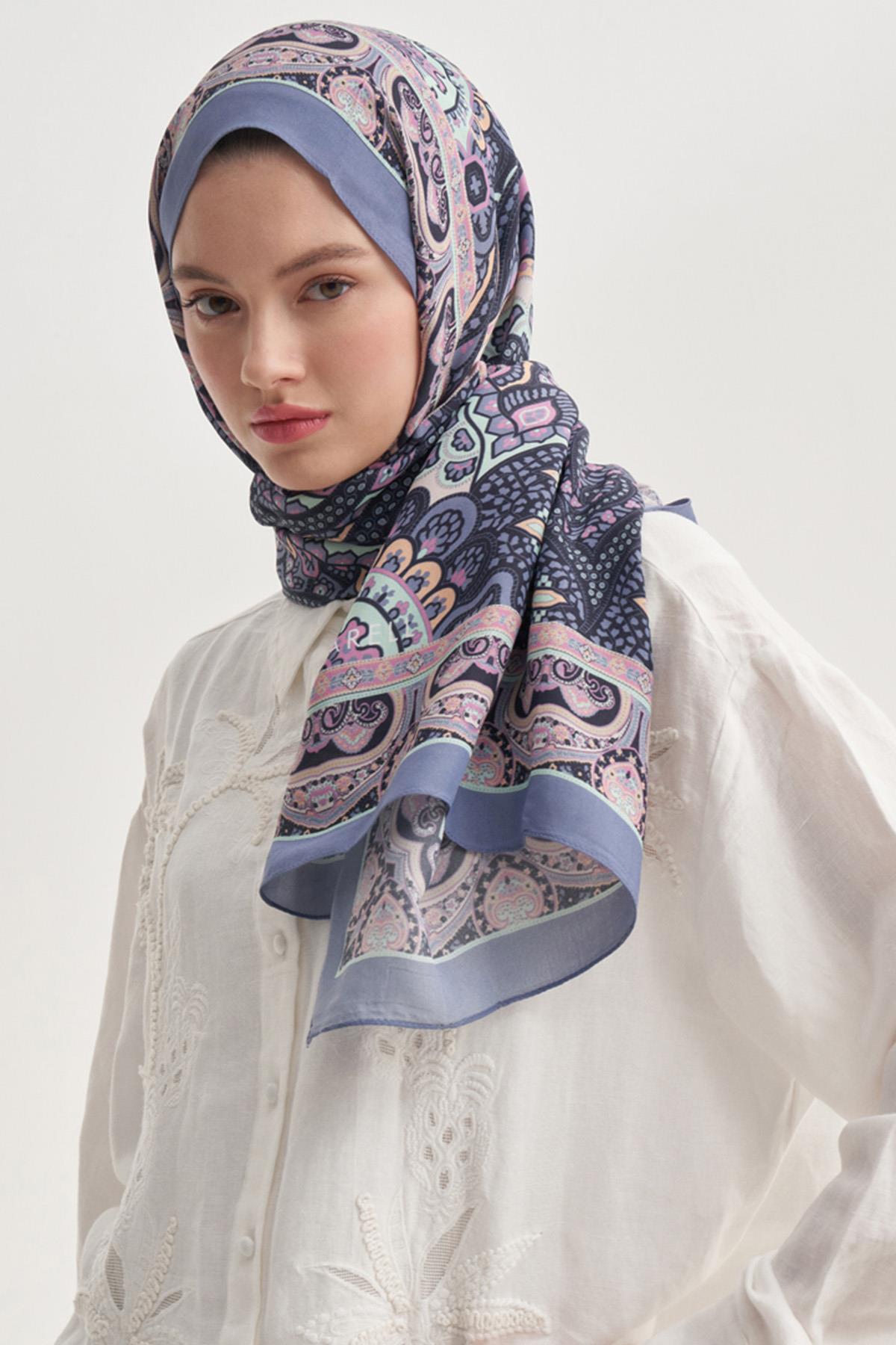 Olea Lila Nilla Pamuklu Şal