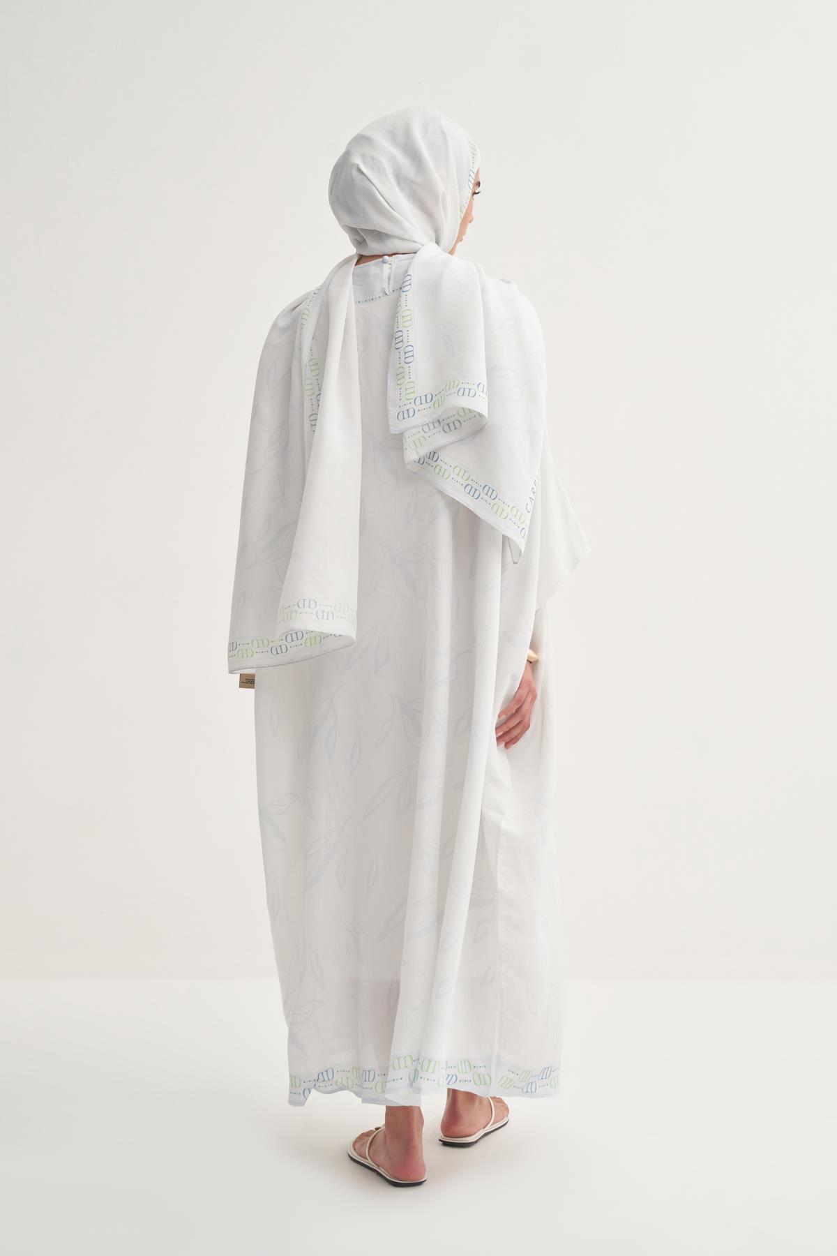 Aurella Floş Kaftan Soft Mavi