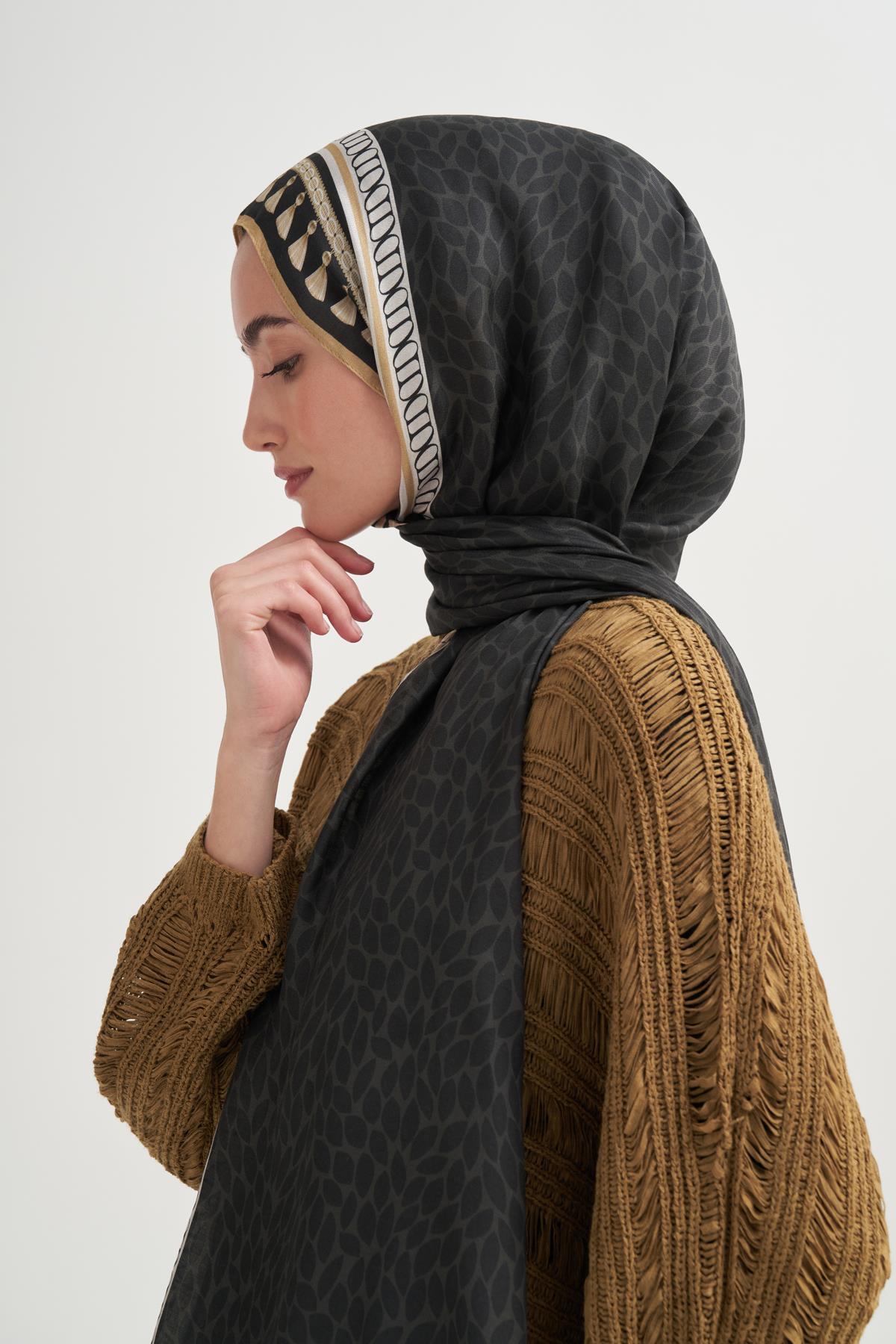 Vera İncira Viskon Şal Haki