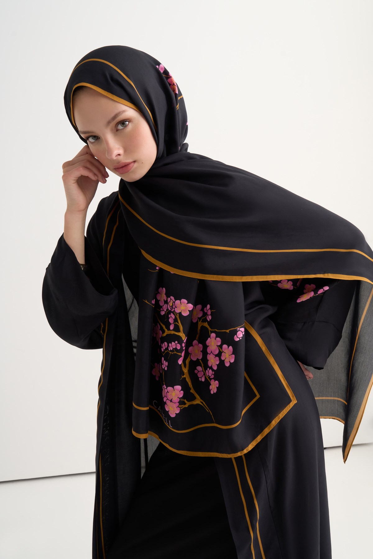 Bloomera Floş Şal Siyah